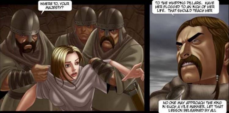 VILLAGE ATTACKED by Aries (En, BDSM comics free)