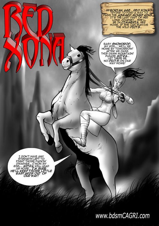 Red Xona comics by Cagri